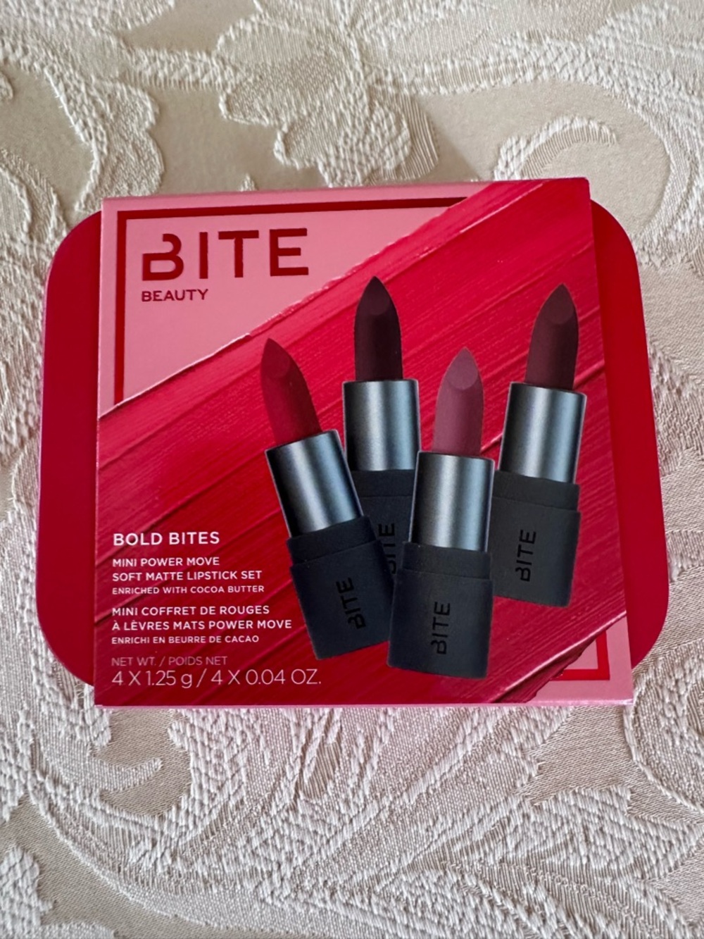 Bite Beauty Bold Bites Mini Matte Lipstick Tin Set of 4 NWT - Picture 10 of 11
